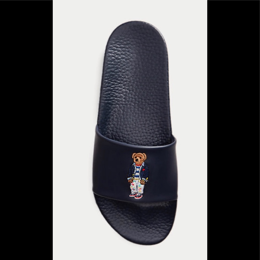 Polo by Ralph Lauren Bear slides